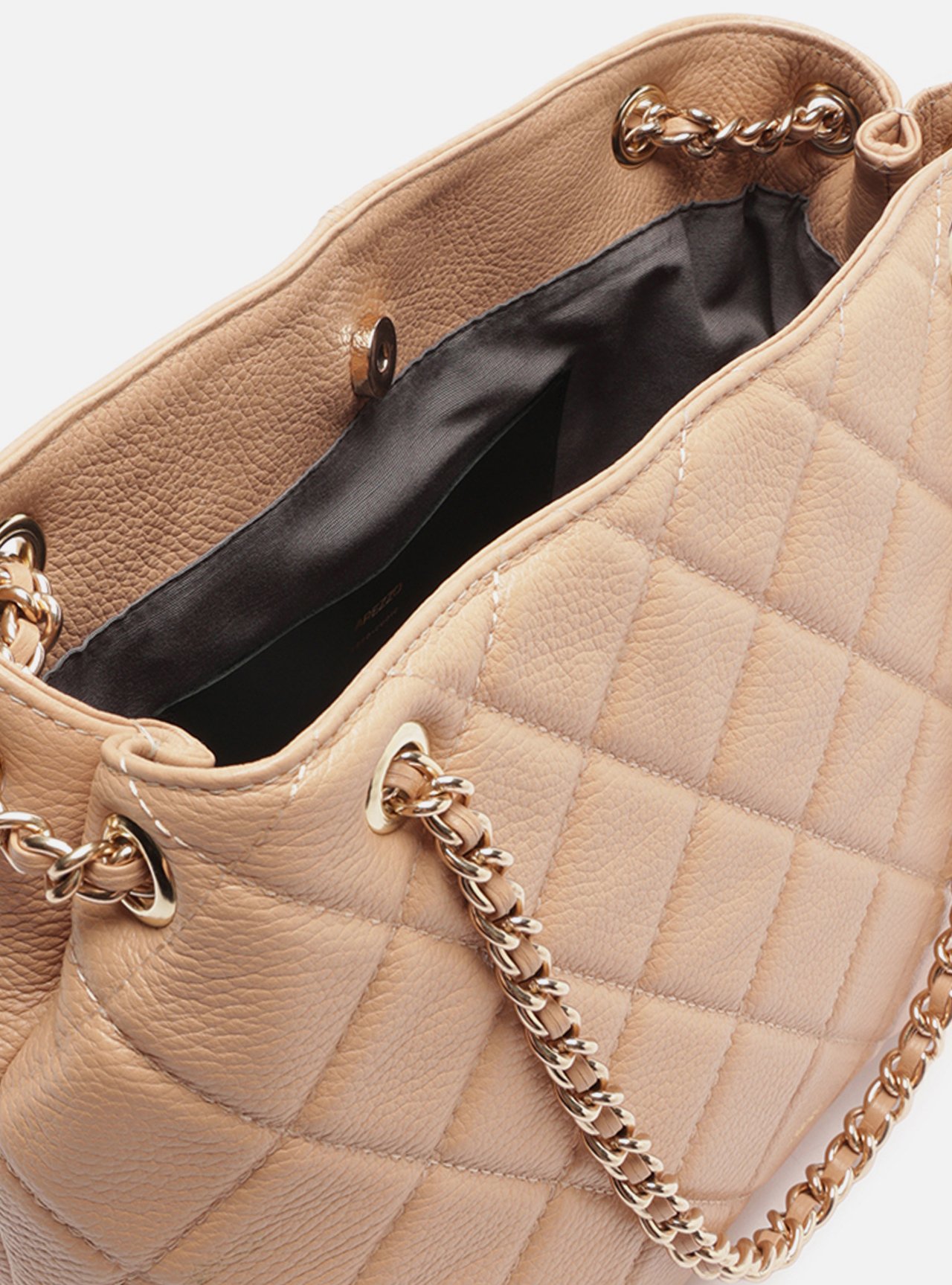Bolsa Tote Rosa Couro Matelassê Gab Média — foto 4