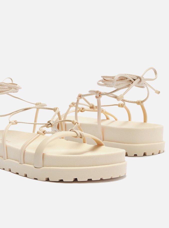 Sandália Papete Off-White Amarração Nós Brizza