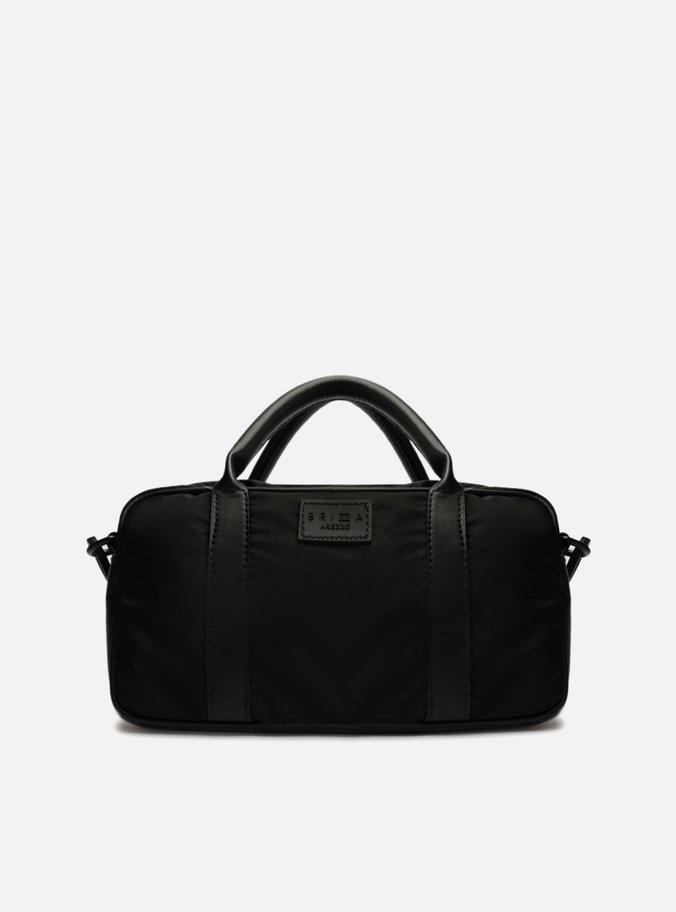 Bolsa Tiracolo Preta Nylon Pequena Brizza
