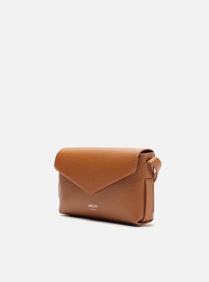 Bolsa Tiracolo Marrom Pequena Envelope