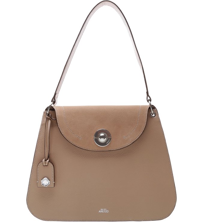 Bolsa Hobo Luanna Grande Light Cream
