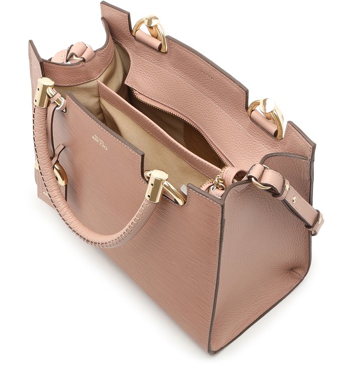 Bolsa Couro Tote Abraccio Rose Blush