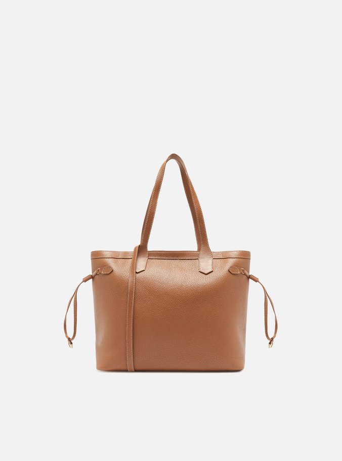 Bolsa Shopping Caramelo Couro  Média