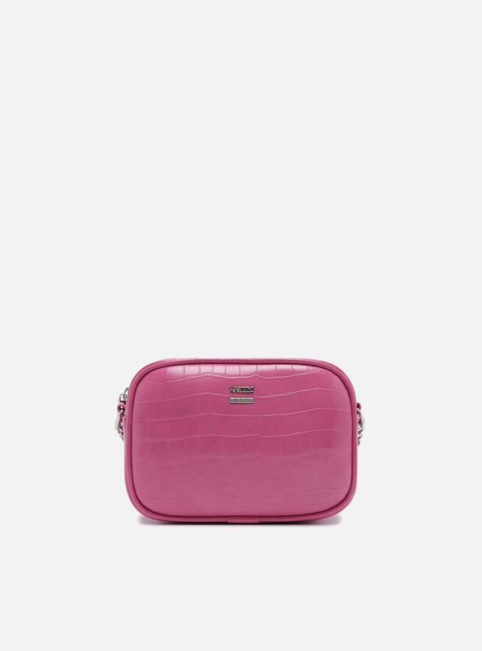 Bolsa Tiracolo Rosa Croco Pequena