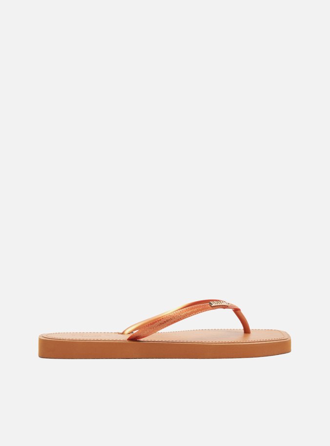 Chinelo de Dedo Marrom Square Brizza