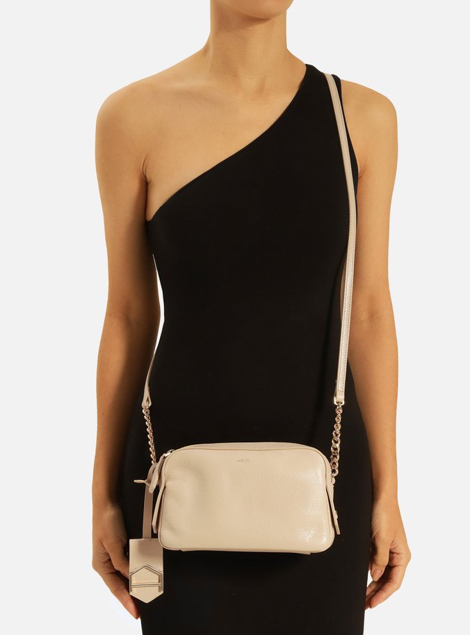 Bolsa Tiracolo Nude Couro Abraccio 2.0 Pequena