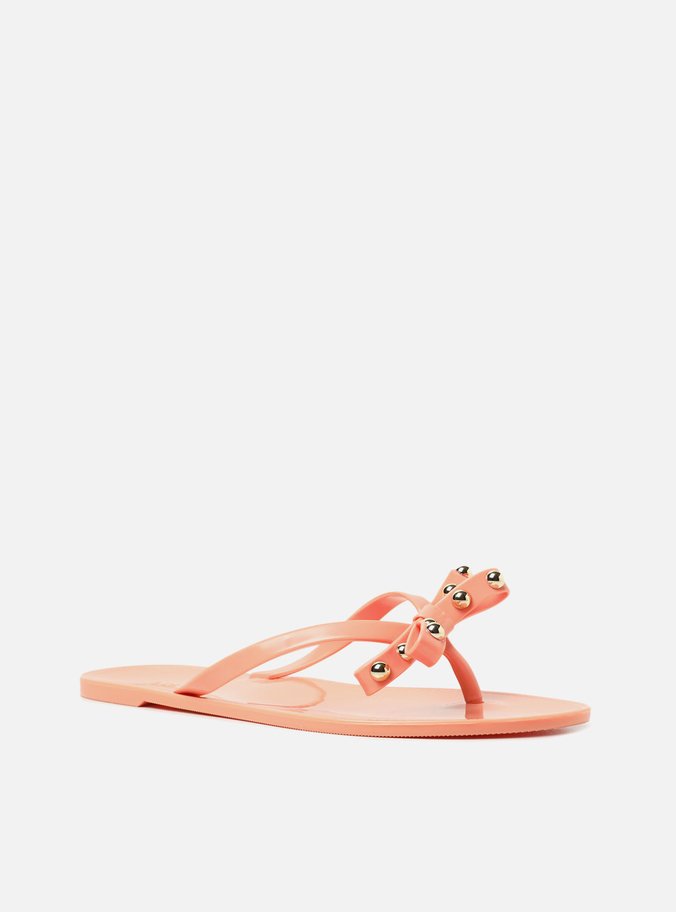 Rasteira Coral Flat Laço Brizza