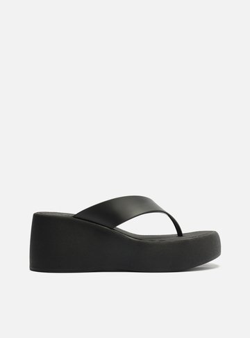 Tamanco Preta Flatform Barcelona