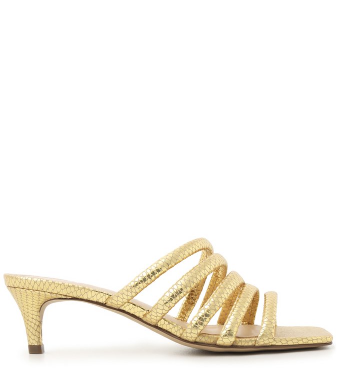 Mule Dourada Snake Salto Kitten
