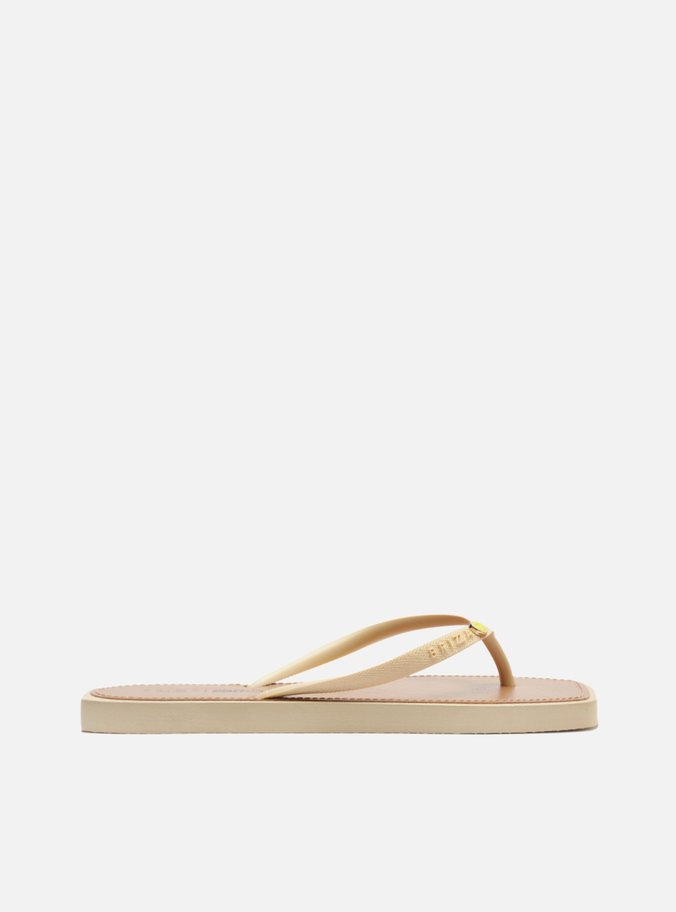 Chinelo de Dedo Branco Recouro Square Smiley