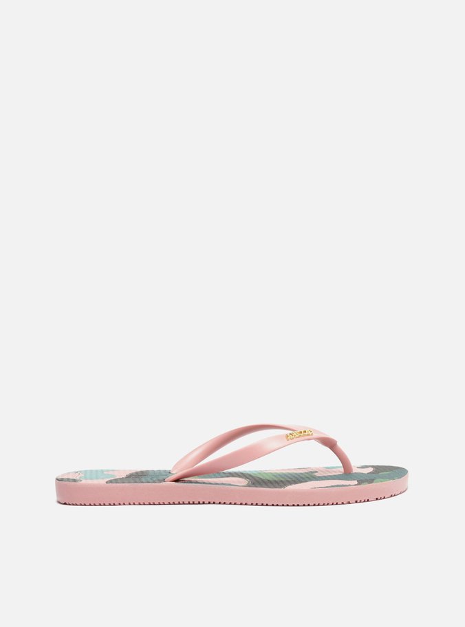 Chinelo de Dedo Camuflado Rosa Brizza