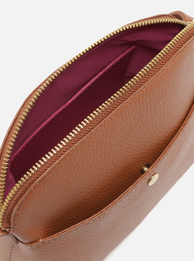 Bolsa Tiracolo Marrom Média