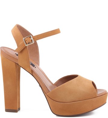 Meia-pata Nobuck Camel