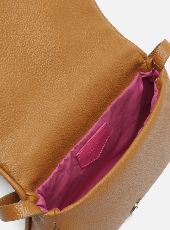 Bolsa Tiracolo Marrom Média