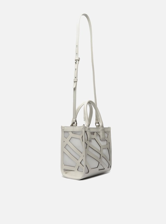 Bolsa Tote Branca Liz Média Monograma
