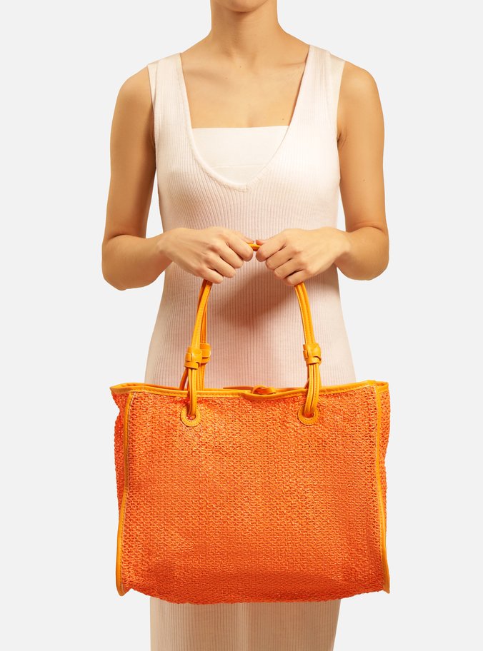 Bolsa Shopping Laranja Ella Grande