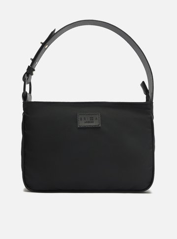 Bolsa Hobo Preta Nylon Olivia Pequena Brizza