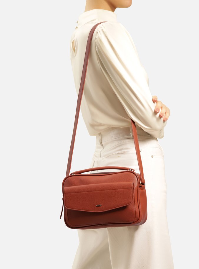 Bolsa Marrom Tiracolo Média