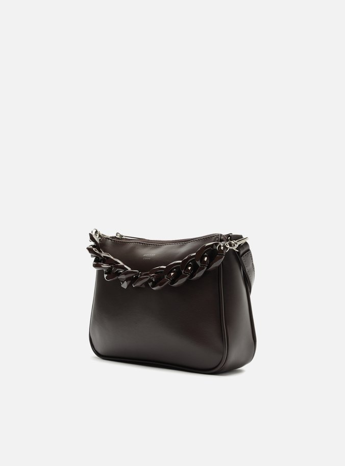 Bolsa Tiracolo Marrom Escura Iara Pequena