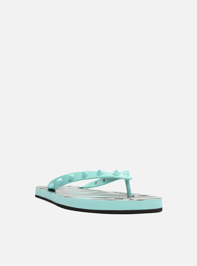 Chinelo de Dedo Multicolorido Estampa Brizza Rock