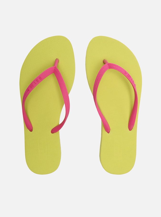 Chinelo de Dedo Multicolorido Tiras Finas Rosa