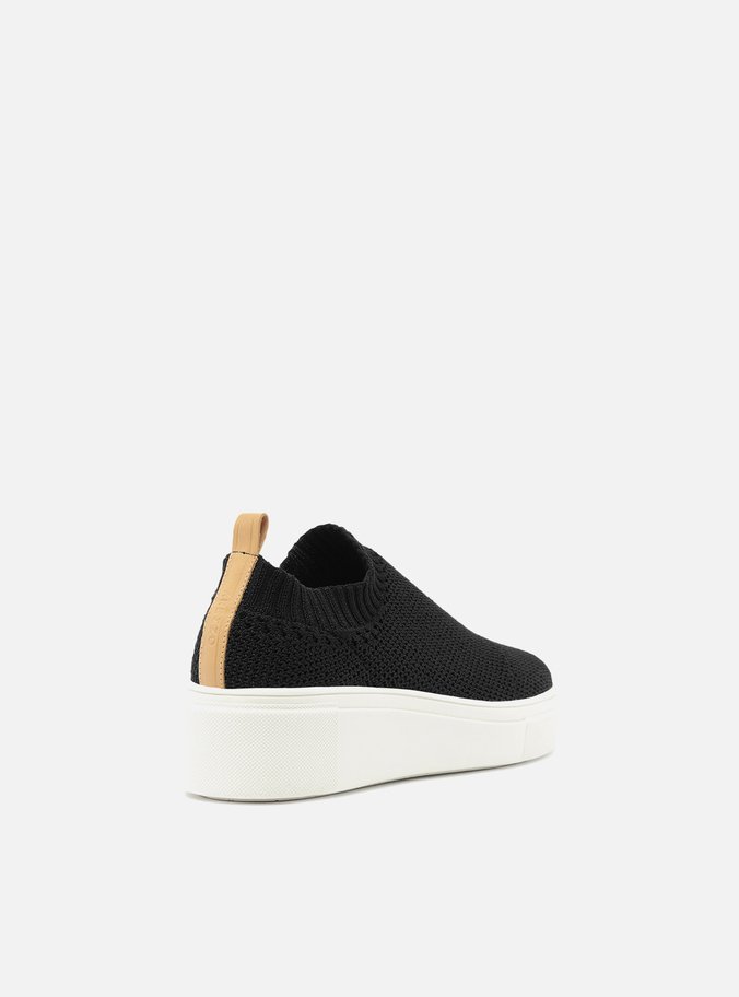 Tênis Slip On Preto Tricot