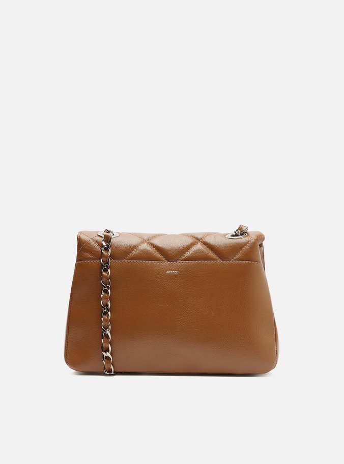 Bolsa Tiracolo Marrom Couro Mizz Média