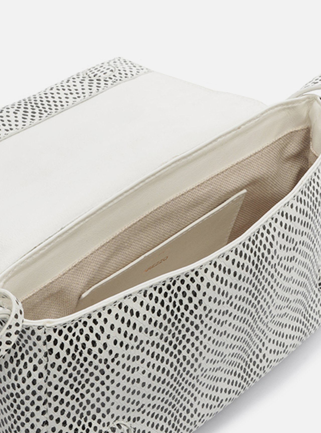 Bolsa Tiracolo Animal Print Couro Média Metais — foto 10