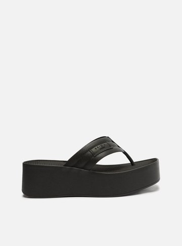Tamanco Preta Flatform Lulu Brizza