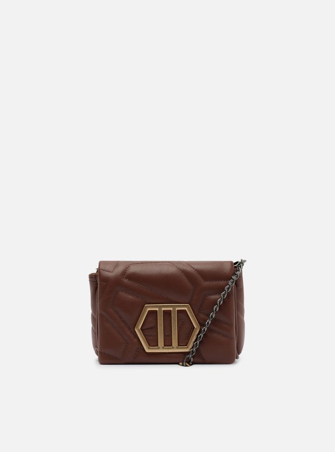 Bolsa Tiracolo Marrom Couro Emma Pequena