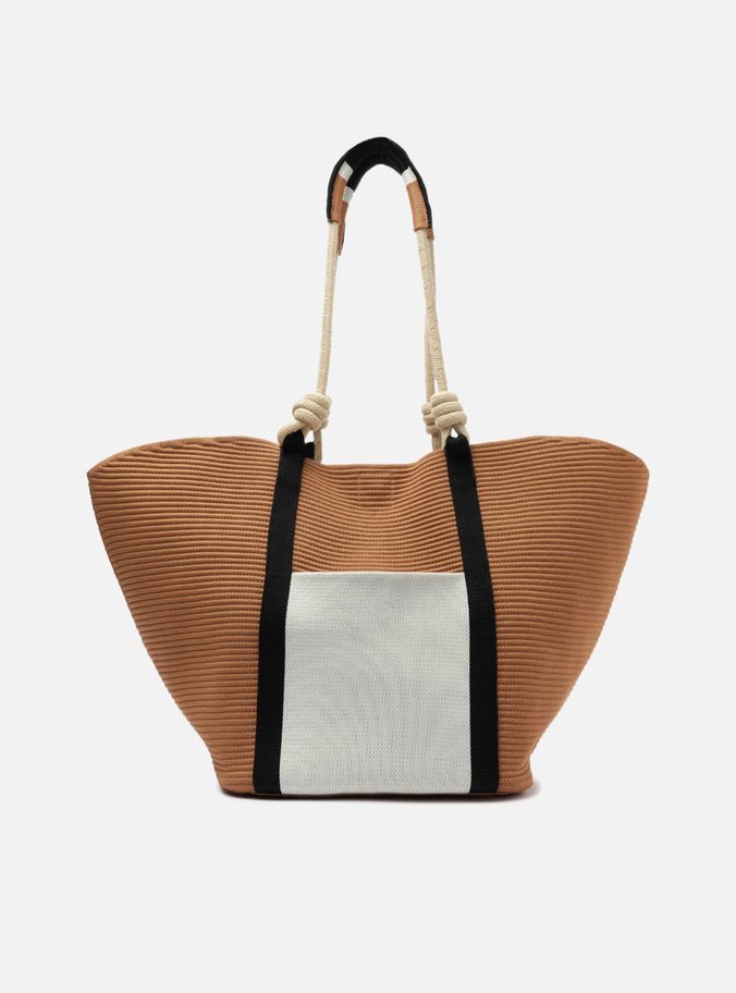 Bolsa Shopping Bege Grande Noronha