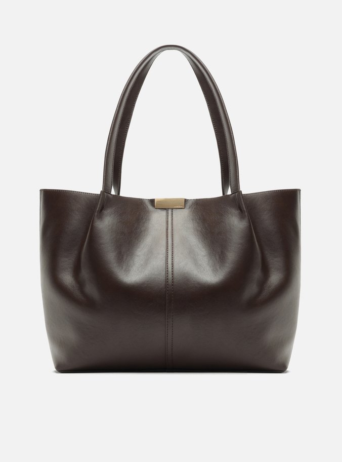 Bolsa Shopping Marrom Grande