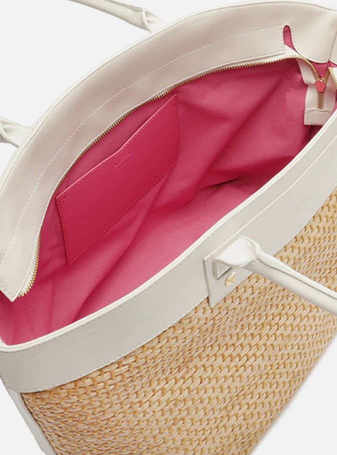 Bolsa Shopping Palha Grande Branca