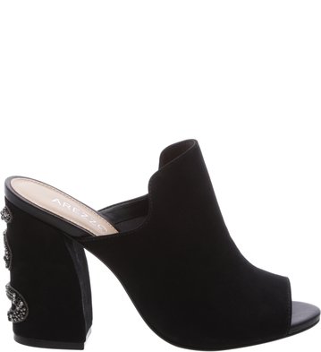 Mule Nobuck Salto Fall Fancy Snake Preta