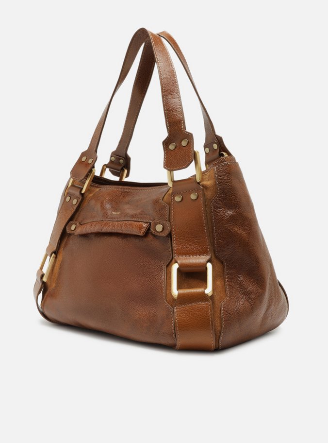 Bolsa Tote Marrom Couro Gretha Grande
