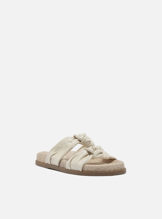 Sandália Papete Off-White Couro