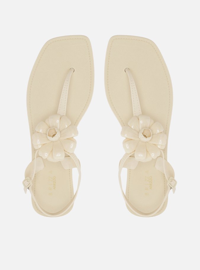 Sandália Rasteira Off-White Fivela Brizza