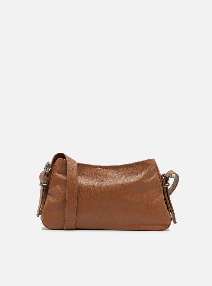 Bolsa Tiracolo Marrom Couro Média Western