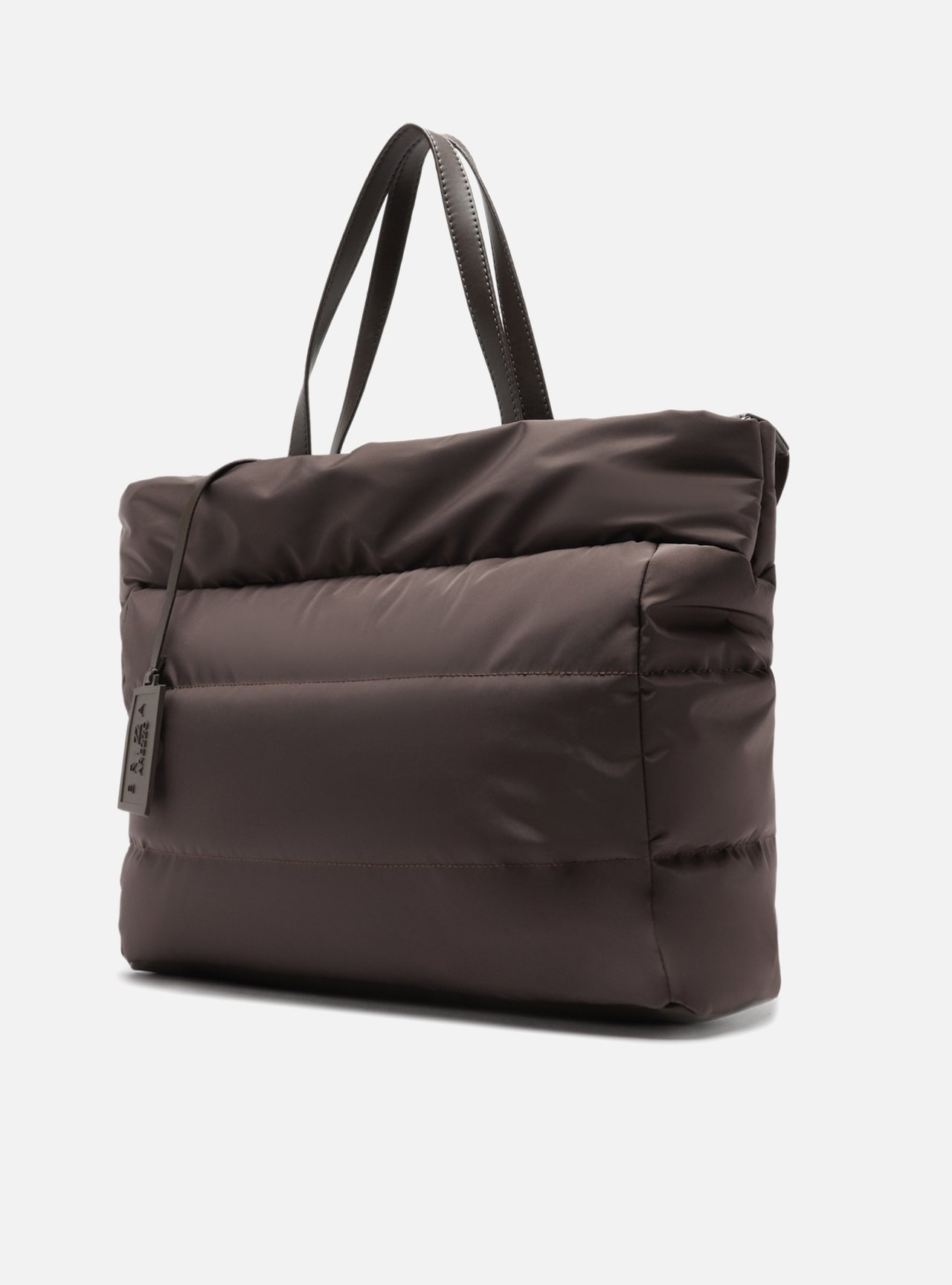Bolsa Shopping Marrom Grande Matelassê Brizza — foto 2