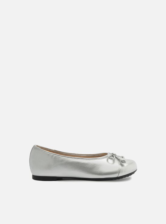 Sapatilha Infantil Prata Bico Redondo Ballerina