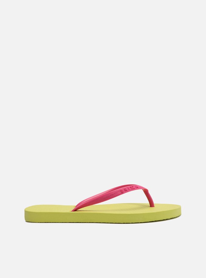 Chinelo de Dedo Multicolorido Tiras Finas Rosa