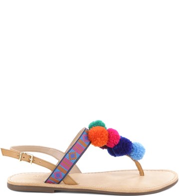 Rasteira Pompom Show Multi