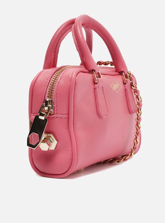 Mini Bag Rosa Couro Lívia