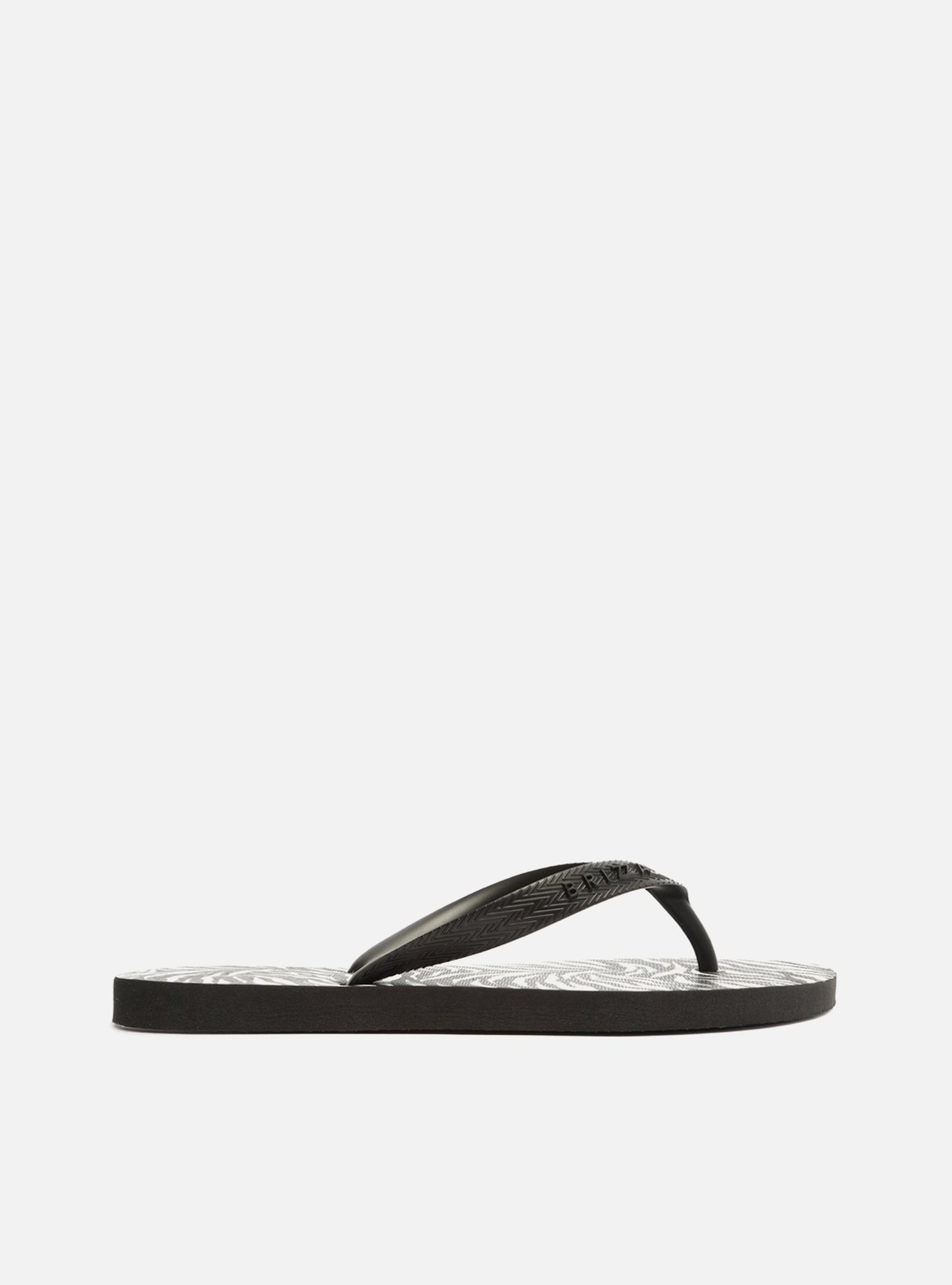 Chinelo de Dedo Animal Print Tiras Preto — foto 3