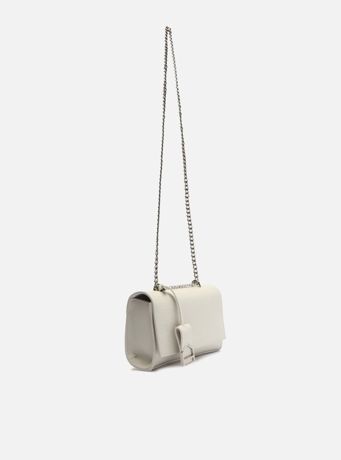 Bolsa Tiracolo Branca Couro Wave Abraccio Pequena