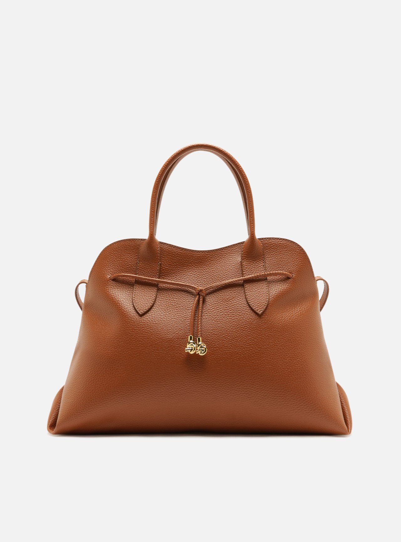 Bolsa Tote Marrom Grande Metais — foto 1
