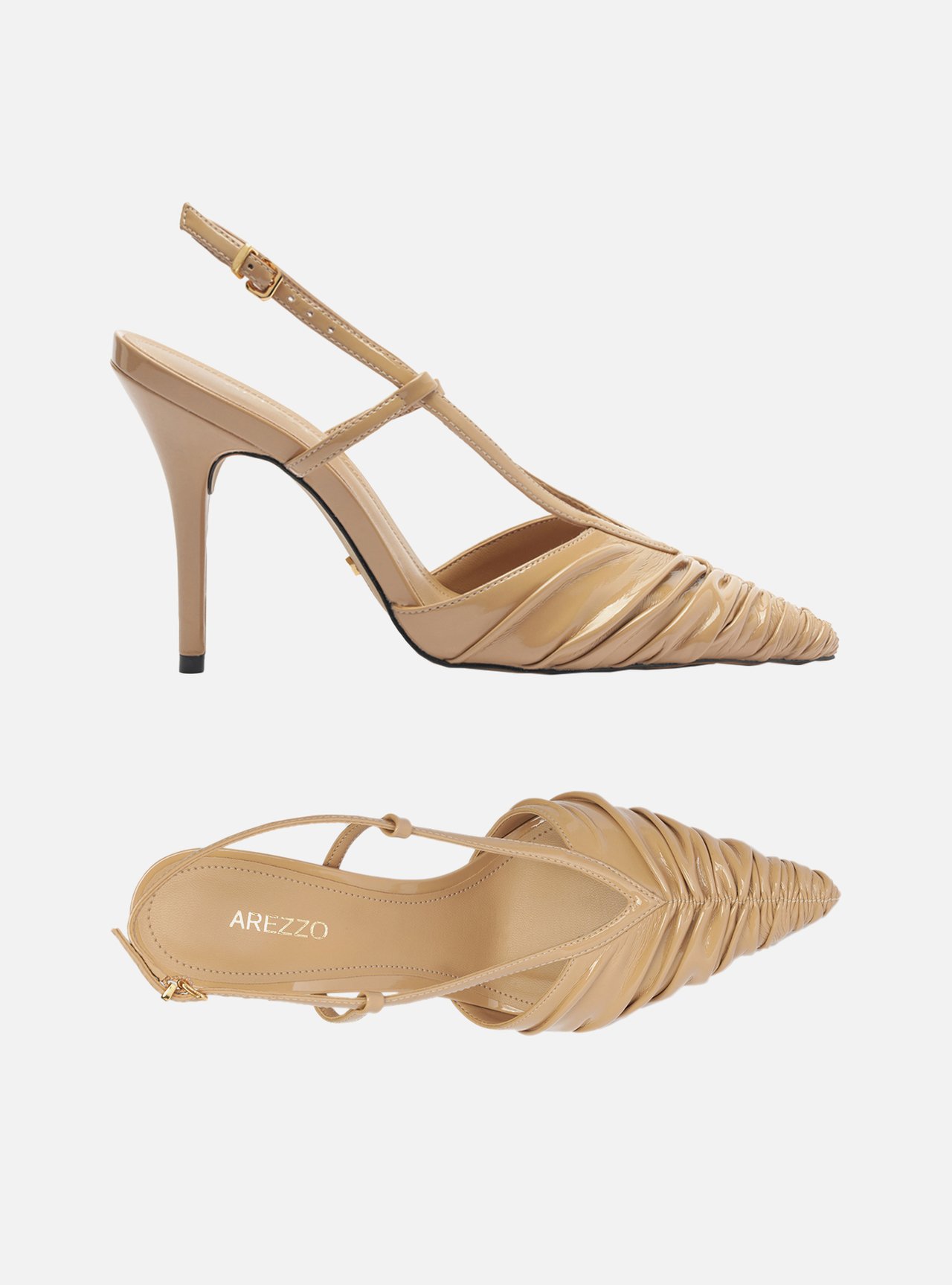 Scarpin Nude Verniz Slingback — foto 5