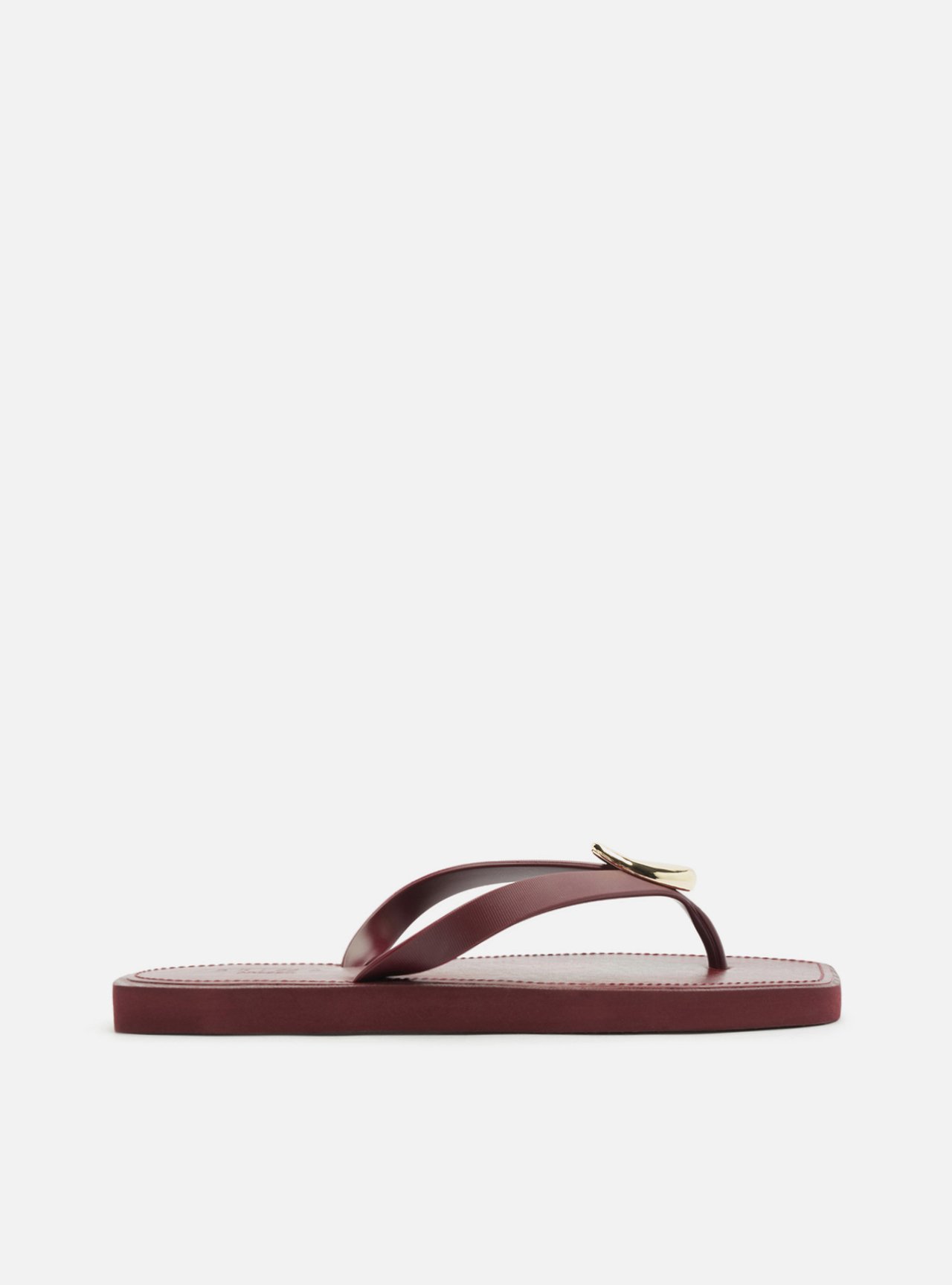 Chinelo de Dedo Vermelho Bico Quadrado Brizza — foto 3