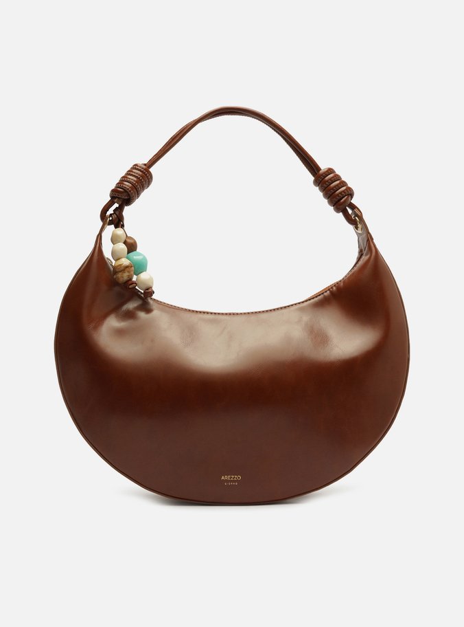 Bolsa Hobo Marrom Grande Alça Enrolados