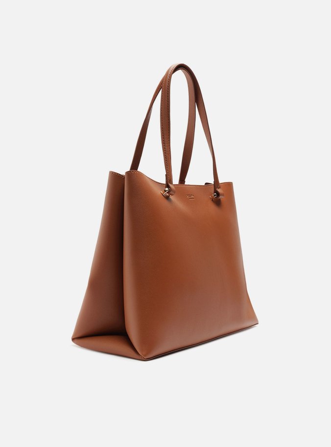 Bolsa Shopping Marrom Grande Básica
